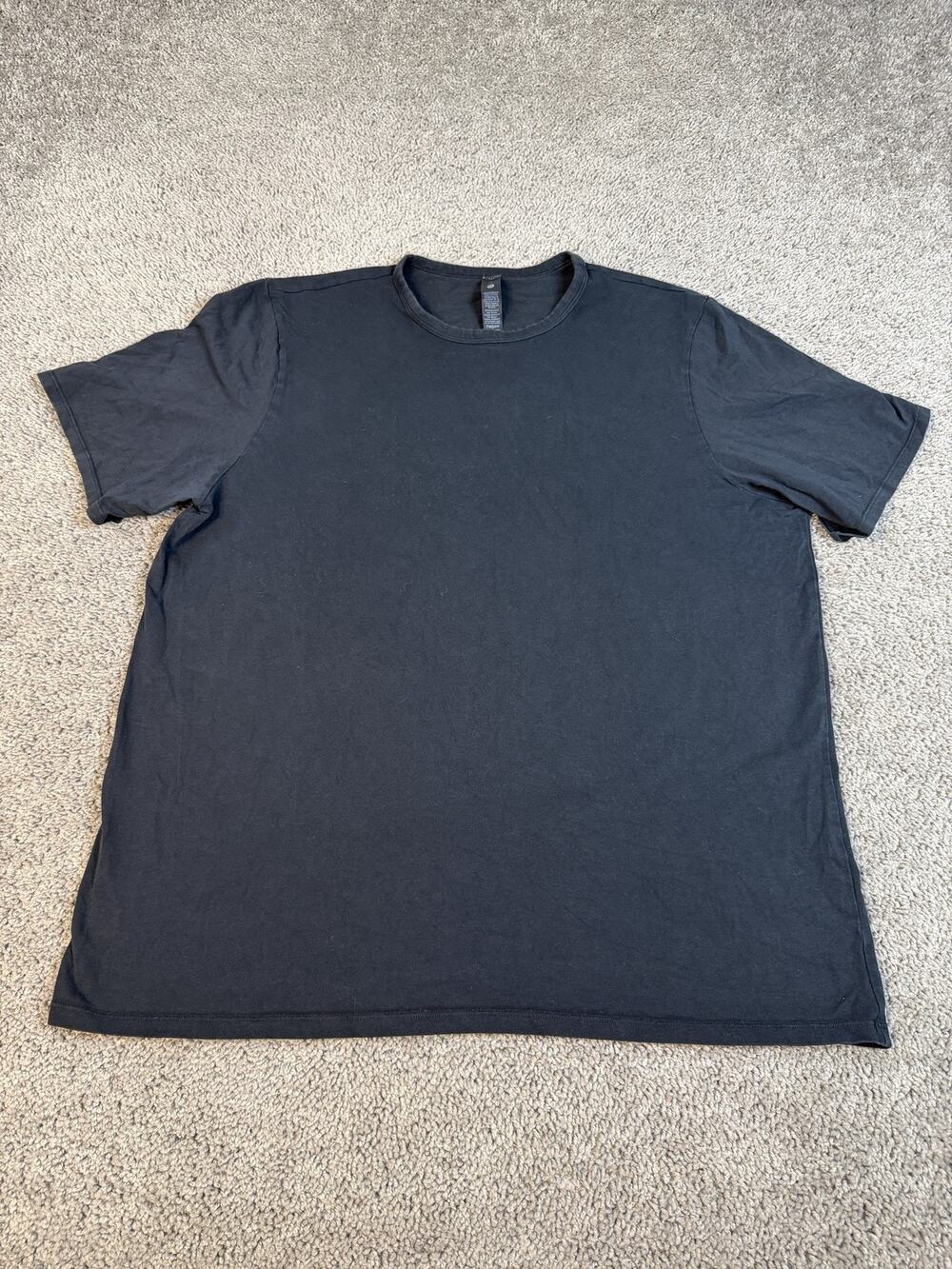 Lululemon Oragnic Cotton Classic Shirt Mens XL Black Short Sleeve Stretch
